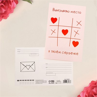 Почтовая карточка «Выигрываю местечко», 10 х 15 см 7503 - фото 10234