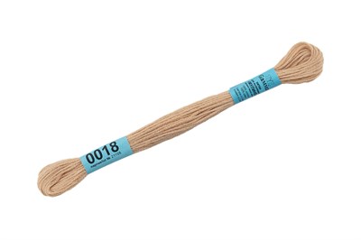 Нитки д/вышивания "Gamma" мулине 100% хлопок 8м №0018 бежевый 5076 - фото 10699