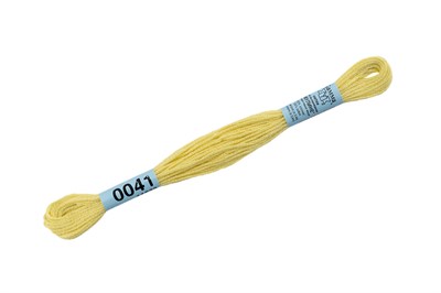 Нитки д/вышивания "Gamma" мулине 100% хлопок 8м №0041 св.лимонный 5920 - фото 10737