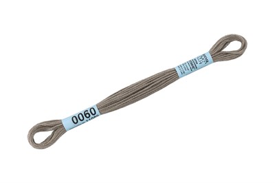 Нитки д/вышивания "Gamma" мулине 100% хлопок 8м №0060 зел.серый 18949 - фото 10744