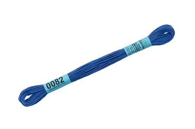 Нитки д/вышивания "Gamma" мулине 100% хлопок 8м №0082 васильковый 20760 - фото 10757