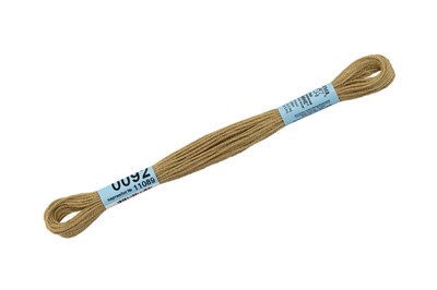 Нитки д/вышивания "Gamma" мулине 100% хлопок 8м №0092 горчичный 21778 - фото 10761