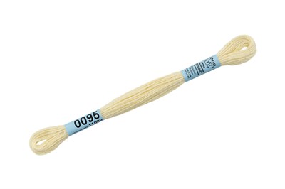 Нитки д/вышивания "Gamma" мулине 100% хлопок 8м №0095 св.кремовый 21758 - фото 10762