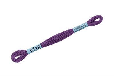 Нитки д/вышивания "Gamma" мулине 100% хлопок 8м №0112 яр.сиреневый 21764 - фото 10763