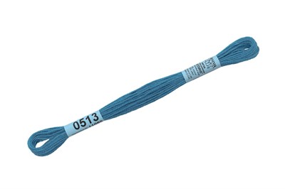 Нитки д/вышивания "Gamma" мулине 100% хлопок 8м №0513 синий 21714 - фото 10817
