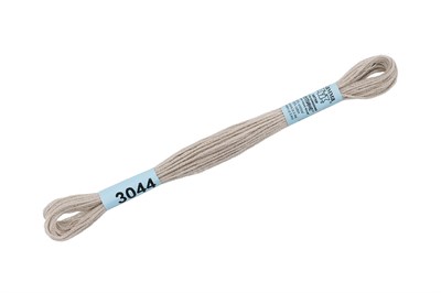 Нитки д/вышивания "Gamma" мулине 100% хлопок 8м №3044 беж.серый 21694 - фото 10976