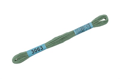 Нитки д/вышивания "Gamma" мулине 100% хлопок 8м №3063 св.изумруд 25670 - фото 11004