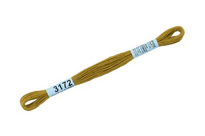 Нитки д/вышивания "Gamma" мулине 100% хлопок 8м №3172 св.св.хаки 17931 - фото 11189
