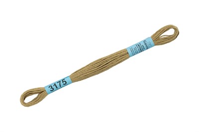 Нитки д/вышивания "Gamma" мулине 100% хлопок 8м №3175 серо-бежевый 10479 - фото 11202