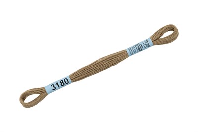 Нитки д/вышивания "Gamma" мулине 100% хлопок 8м №3180 серо-бежевый 19446 - фото 11208