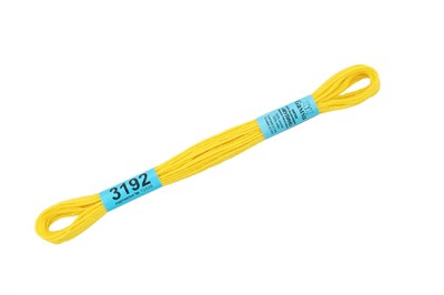 Нитки д/вышивания "Gamma" мулине 100% хлопок 8м №3192 яр.желтый 26302 - фото 11248