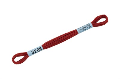 Нитки д/вышивания "Gamma" мулине 100% хлопок 8м №3206 красно-коричневый 419 - фото 11253