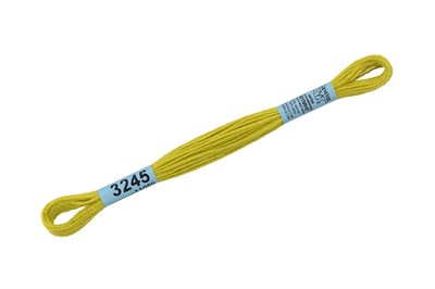 Нитки д/вышивания "Gamma" мулине 100% хлопок 8м №3245 салатовый 16603 - фото 11270