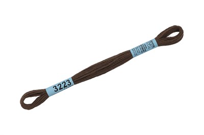 Нитки д/вышивания "Gamma" мулине 100% хлопок 8м №3223 коричневый 11918 - фото 11281