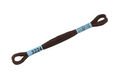 Нитки д/вышивания "Gamma" мулине 100% хлопок 8м №3224 коричневый 17427 - фото 11282