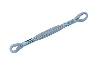 Нитки д/вышивания "Gamma" мулине 100% хлопок 8м №3239 голубой 1068 - фото 11288