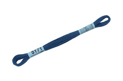 Нитки д/вышивания "Gamma" мулине 100% хлопок 8м №5171 сине-серый 5718 - фото 11324