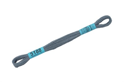 Нитки д/вышивания "Gamma" мулине 100% хлопок 8м №5188 серый 5702 - фото 11338