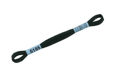 Нитки д/вышивания "Gamma" мулине 100% хлопок 8м №5195 т.т.зеленый 9377 - фото 11343
