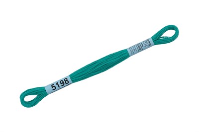 Нитки д/вышивания "Gamma" мулине 100% хлопок 8м №5198 т.бирюзовый 7309 - фото 11346