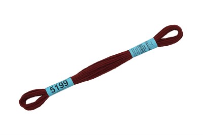 Нитки д/вышивания "Gamma" мулине 100% хлопок 8м №5199 т.коричнево-красный 13355 - фото 11347