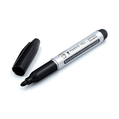 Маркер перманентный чёрный TOKEN'S PEN YY-200-08 102588 - фото 11935