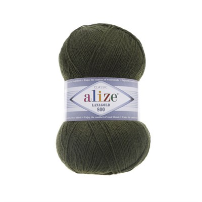 Пряжа Alize Lanagold 800 51%акрил/49%шерсть 100г/730м №29 14333 - фото 12507
