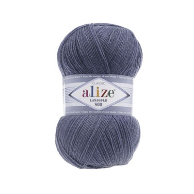 Пряжа Alize Lanagold 800 51%акрил/49%шерсть 100г/730м №203 14323 - фото 12513