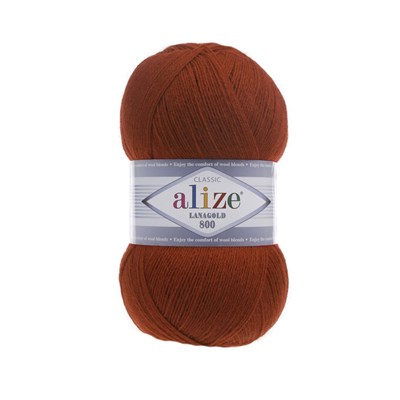 Пряжа Alize Lanagold 800 51%акрил/49%шерсть 100г/730м №36 10035 - фото 12515
