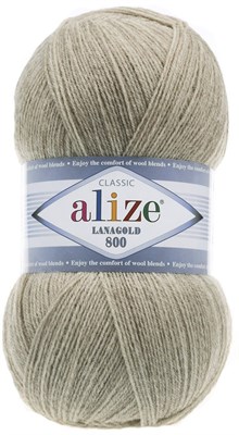 Пряжа Alize Lanagold 800 51%акрил/49%шерсть 100г/730м №152 11374 - фото 12682