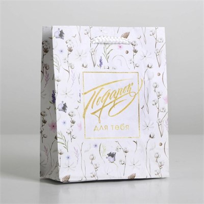Пакет ламинированный Gift for you, S 12 х 15 х 5,5 см 20384 - фото 13679