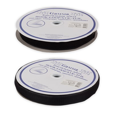 Липучка LG-30 30мм 1м ЧЕРНЫЙ 103926 - фото 14597