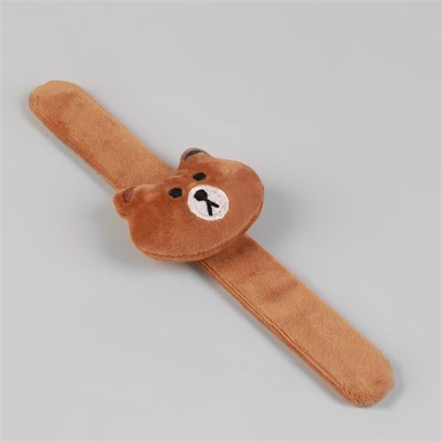 Игольница на браслете "Мишка" 23*6,5см, цвет коричневый 14372 - фото 15164