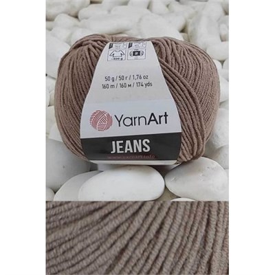 Пряжа YarnArt Jeans 55% хлопок/45% полиакрил 50гр № 71 молочный шоколад 34436 - фото 15290