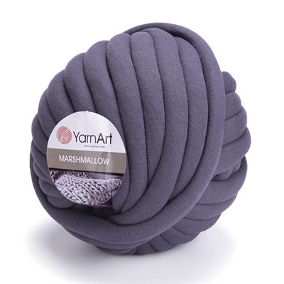 Пряжа YarnArt Marshmallow 37% хлопок/63% полиамид 750гр цвет №908 тёмно-серый 104457 - фото 15561