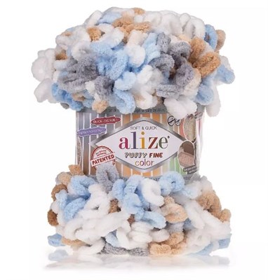 Пряжа Alize Puffy Fine Color 100% микрополиэстер 100г/14м №5946 104352 - фото 15896