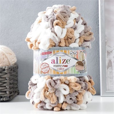 Пряжа Alize Puffy Fine Color 100% микрополиэстер 100г/14м №6403 104353 - фото 15897