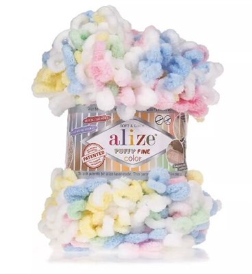 Пряжа Alize Puffy Fine Color 100% микрополиэстер 100г/14м №5949 104356 - фото 15898