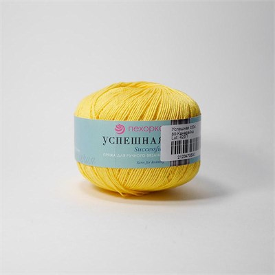 Пехорка Успешная 100% хлопок 50гр цв. 80 канарейка 29949 - фото 15927