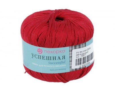 Пехорка Успешная 100% хлопок 50гр цв. 06 красный 104649 - фото 15945