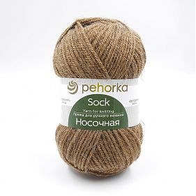 Пехорка Носочная 100гр 50% шерсть/50% акрил 614 т.золото 104725 - фото 16108