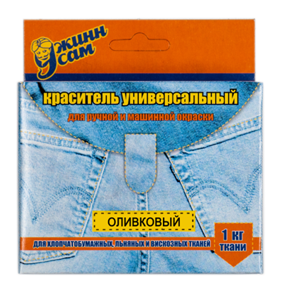 краситель для ткани джинса оливковый  22666 - фото 16869