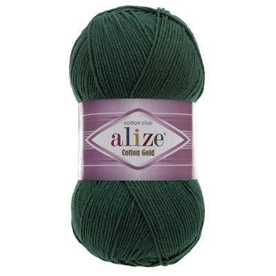 Пряжа Alize cotton gold 55% хлопок/45% акрил №426 Т.зеленый 106250 - фото 18376