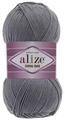 Пряжа Alize cotton gold 55% хлопок/45% акрил №87 Серый 106254 - фото 18377
