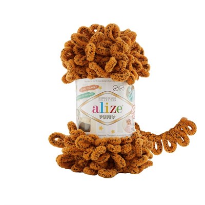 Пряжа Alize Puffy 100% Микрополиэстер 100гр №717, тигр 105647 - фото 18514