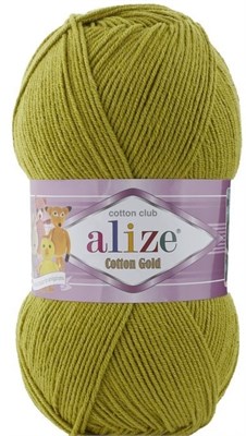 Пряжа Alize cotton gold 55% хлопок/45% акрил №193 Олива 106227 - фото 18563