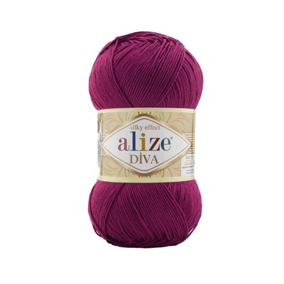 Пряжа Alize Diva 100% микрофибра цв.326 Т.фуксия 108273 - фото 20561