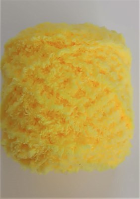 Пряжа махровая Китай 100гр цв. желтый - фото 21142