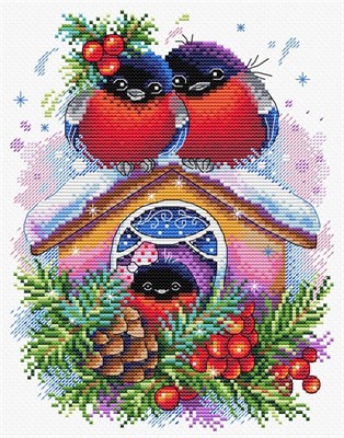 МП Студия Н-р д/вышивания зимний домик М-440  27845 - фото 22018