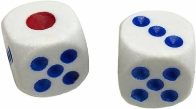 Игральные кости кубики 1,6см 2шт 109581 - фото 22349
